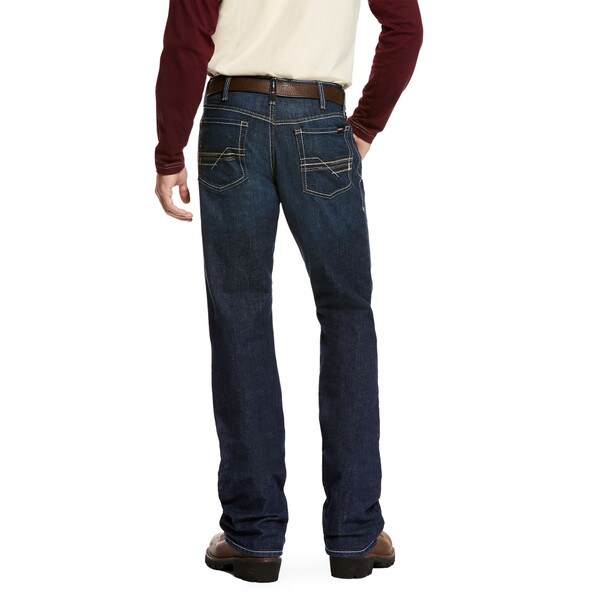 Ariat FR M4 Low Rise DuraStretch Straight Leg Jean in platinum